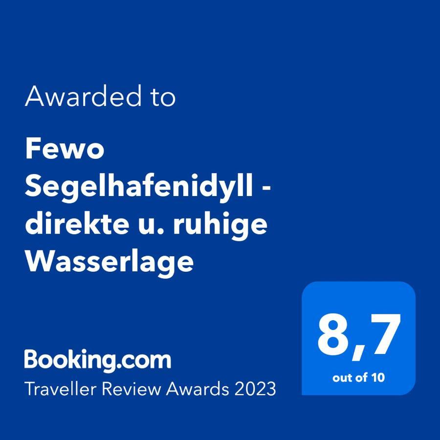 Apartment Fewo Segelhafenidyll - Direkte U. Ruhige Wasserlage *